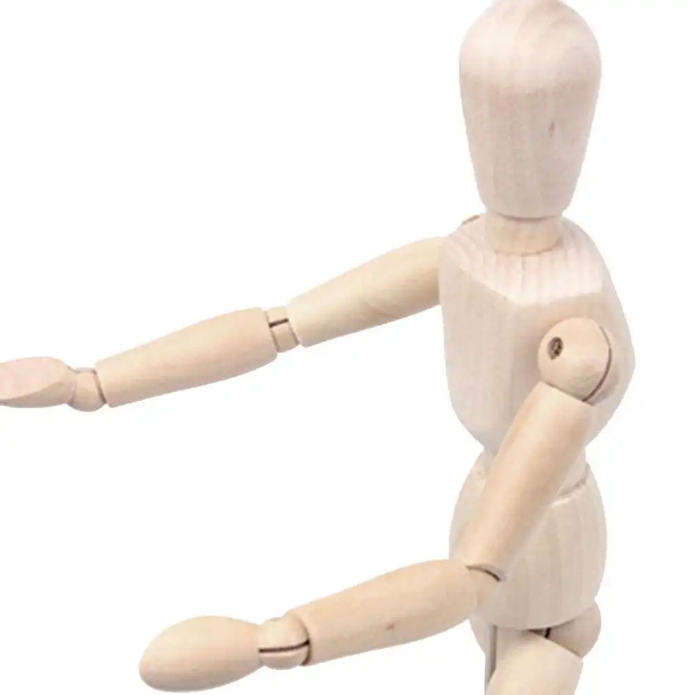 12 Inch Wooden Man Model Wooden Man Wooden Joint Model Doll Sketch Model Decor