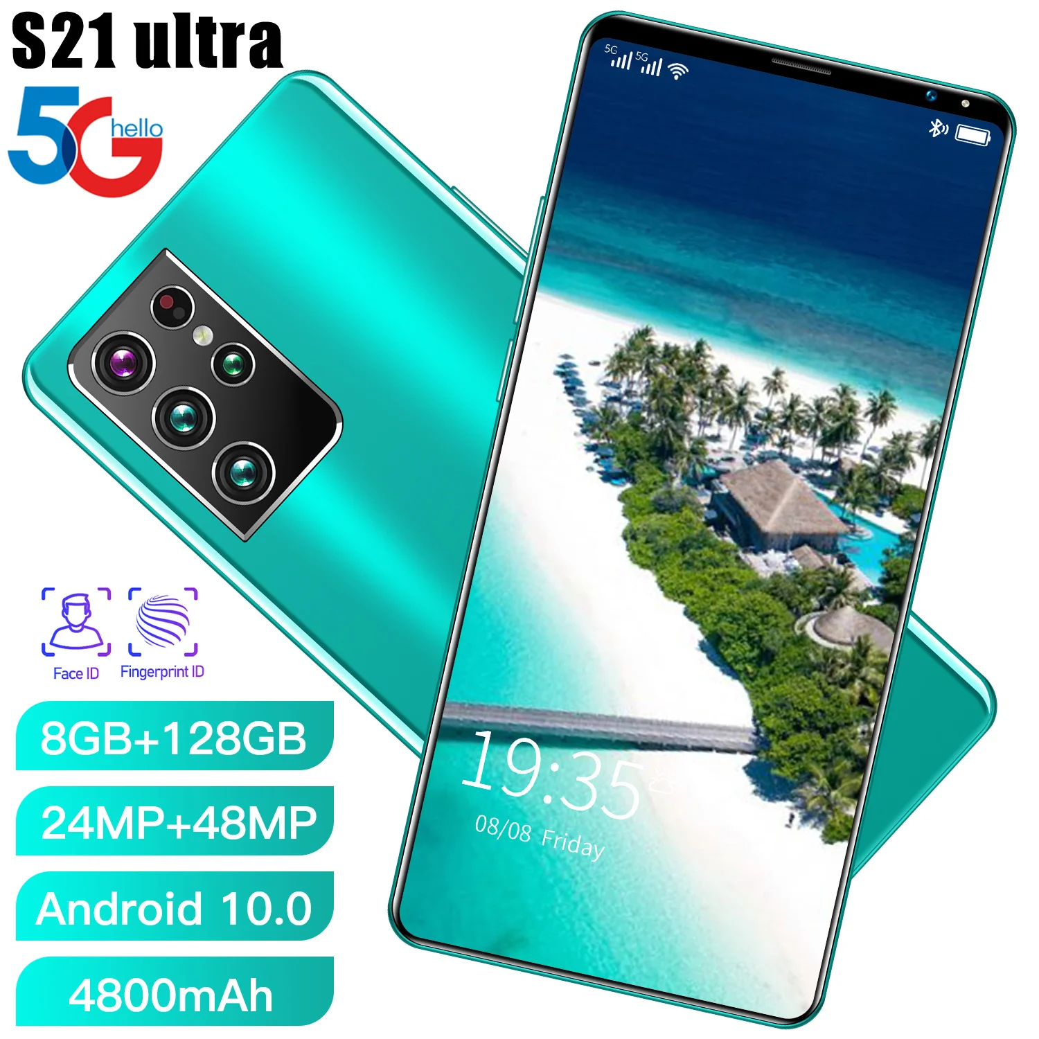 Hot Galay S21 Ultra 5.5 Inch 8+128GB Finger Face ID Dual SIM+Miro SD Mini Smart Phone 10 Core 24+48MP Mobile Cell Phone MTK6595
Hot Galay S21 Ultra 5.5 Inch 8+128GB Finger Face ID Dual SIM+Miro SD Mini Smart Phone 10 Core 24+48MP Mobile Cell Phone MTK6595