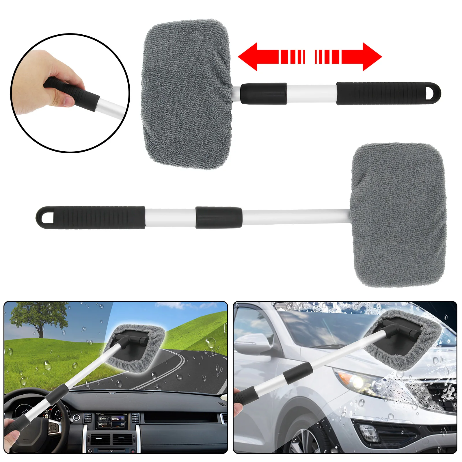 Telescopic Car Window Cleaner Windshield Cleaning Tools Glass Washing Brush Wash Rod Auto Accessories
Telescopic Car Window Cleaner Windshield Cleaning Tools Glass Washing Brush Wash Rod Auto Accessories
