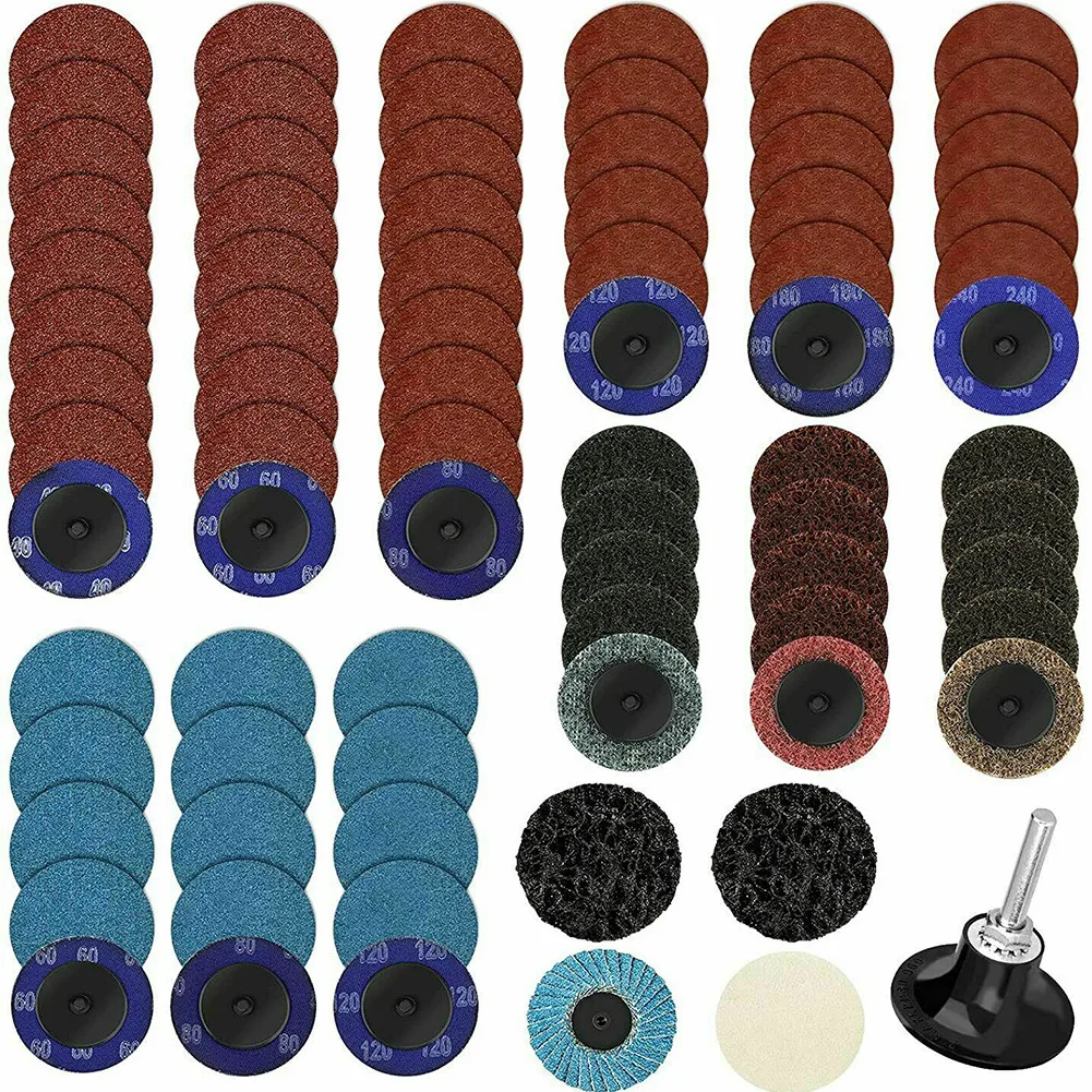 70 Pcs Sanding Discs Polishing Disc 2'' Roll Lock Grinding Disc W/ 1/4'' Holder Shank Set For Die Electric Grinder Disc
70 Pcs Sanding Discs Polishing Disc 2'' Roll Lock Grinding Disc W/ 1/4'' Holder Shank Set For Die Electric Grinder Disc