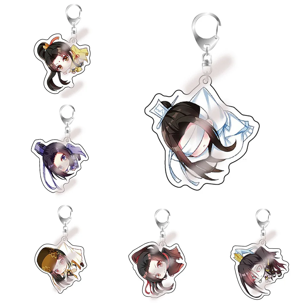 llavero de anime mo dao zhu shi Tian Guan Ci fu LanZhan Bunny Cute Keyrings Keychains Collect Present pendants for Backpacks | Украшения и