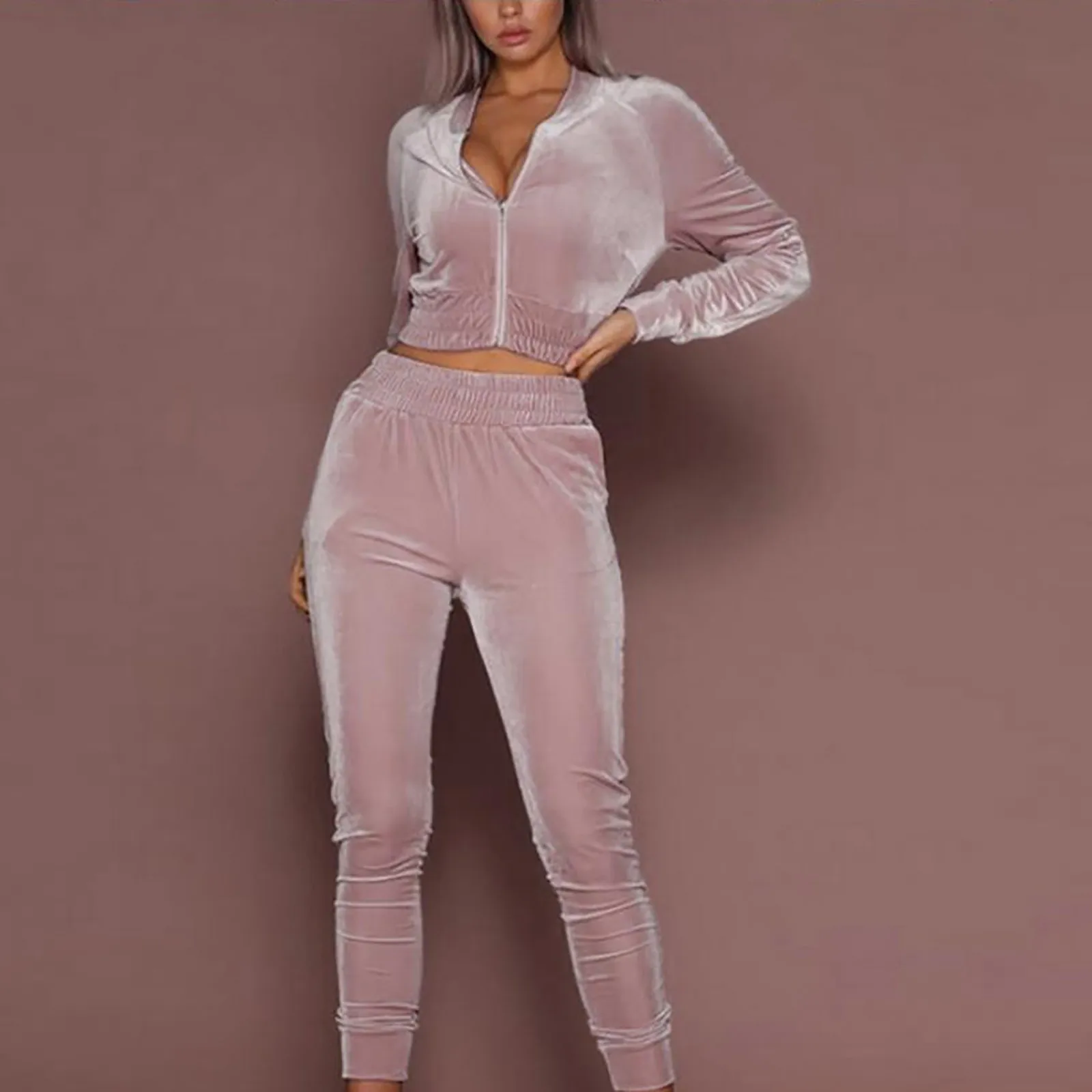 Women Casual Solid Color Set Long Sleeve Hoodie Loose Sport Casual Two Piece Comfy Simple Sets Roupas Femininas
Women Casual Solid Color Set Long Sleeve Hoodie Loose Sport Casual Two Piece Comfy Simple Sets Roupas Femininas