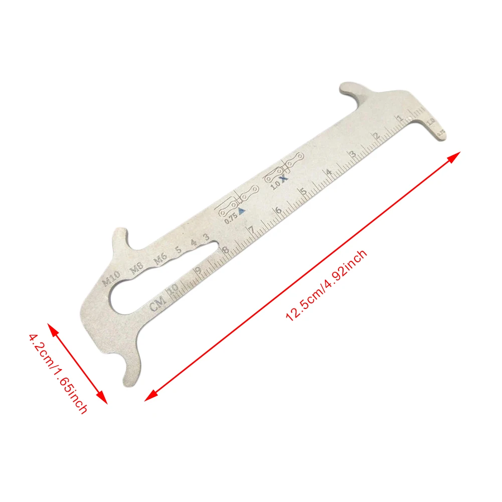Bicycle Chain Wear Indicator Checker Mountain Road Bike MTB Chains Gauge Measurement Ruler Cycling Replacement Repair Tool
Bicycle Chain Wear Indicator Checker Mountain Road Bike MTB Chains Gauge Measurement Ruler Cycling Replacement Repair Tool