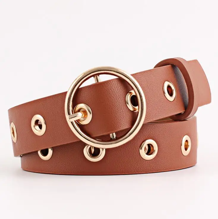 Women PU leather belt high quality fashion casual alloy round buckle with ladies trend jeans dress the women for belt
Women PU leather belt high quality fashion casual alloy round buckle with ladies trend jeans dress the women for belt