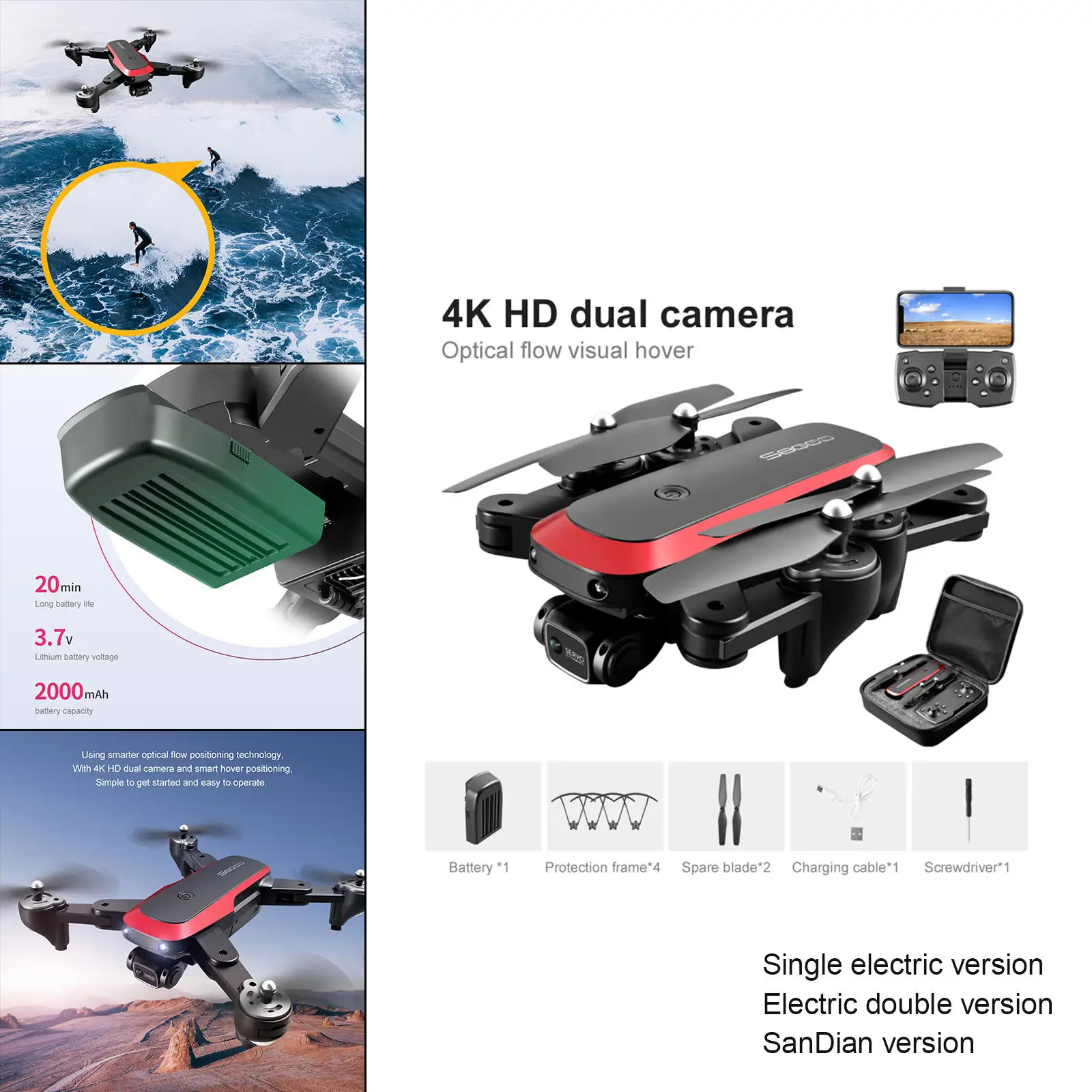 Professional Remote Control Aircraft Positioning Aircraft LED Aerial Camera Uav Adults
Professional Remote Control Aircraft Positioning Aircraft LED Aerial Camera Uav Adults