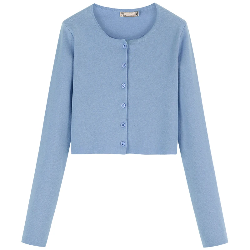 2021 Spring Autumn Woman Sweaters Fashion V Neck Long Sleeve Short Cardigan Knitted Casual Single Breasted Sweaters Women
2021 Spring Autumn Woman Sweaters Fashion V Neck Long Sleeve Short Cardigan Knitted Casual Single Breasted Sweaters Women