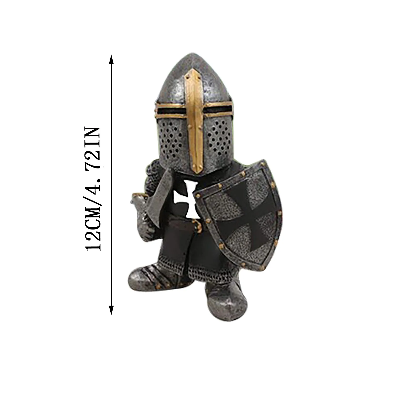 Knight Gnomes Guard Medievals Crusader Knight Suit Statue Templar Figurine Crusader Figurine Suit of Armor Home Resin Decor
Knight Gnomes Guard Medievals Crusader Knight Suit Statue Templar Figurine Crusader Figurine Suit of Armor Home Resin Decor
