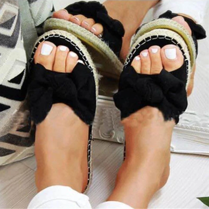 Women Slippers Summer Beach Casual Female Shoes Butterfly Knot Linen Flat Slides Ladies Shoes Women Summer Shoes Plus Size 35-43
Women Slippers Summer Beach Casual Female Shoes Butterfly Knot Linen Flat Slides Ladies Shoes Women Summer Shoes Plus Size 35-43