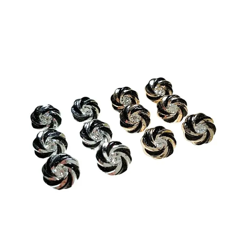 HL 50/150pcs 10mm Gold/Silver Color Plating Buttons With Rhinestone Shank DIY Apparel Sewing Accessories Shirt Buttons
HL 50/150pcs 10mm Gold/Silver Color Plating Buttons With Rhinestone Shank DIY Apparel Sewing Accessories Shirt Buttons