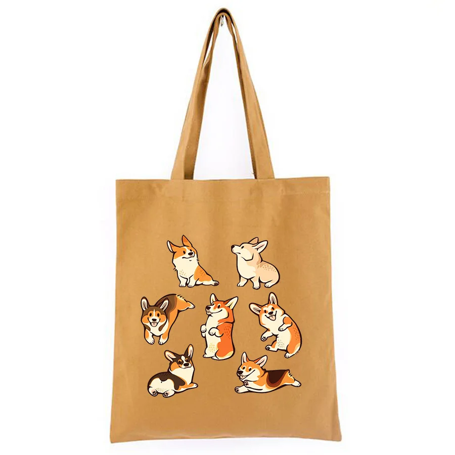 7 corgis Kawaii сумки на плечо корейские черные женские сумки из мультфильмов Холщовая Сумка-тоут сумка для покупок с молнией Модные Винтажные Сум...
7 corgis Kawaii сумки на плечо корейские черные женские сумки из мультфильмов Холщовая Сумка-тоут сумка для покупок с молнией Модные Винтажные Сум...