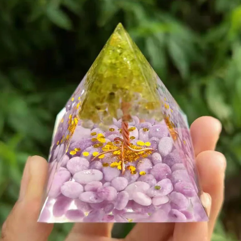 Orgone Pyramid Amethyst Peridot Healing Crystal Energy Generator Blanacing Orgonite Pyramide EMF Protection Meditation Yoga Tool
Orgone Pyramid Amethyst Peridot Healing Crystal Energy Generator Blanacing Orgonite Pyramide EMF Protection Meditation Yoga Tool