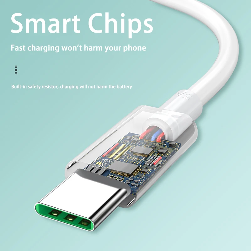 Кабель USB C 5 А для OPPO R17 Find X Reno Тип аксессуары кабель передачи данных зарядный
