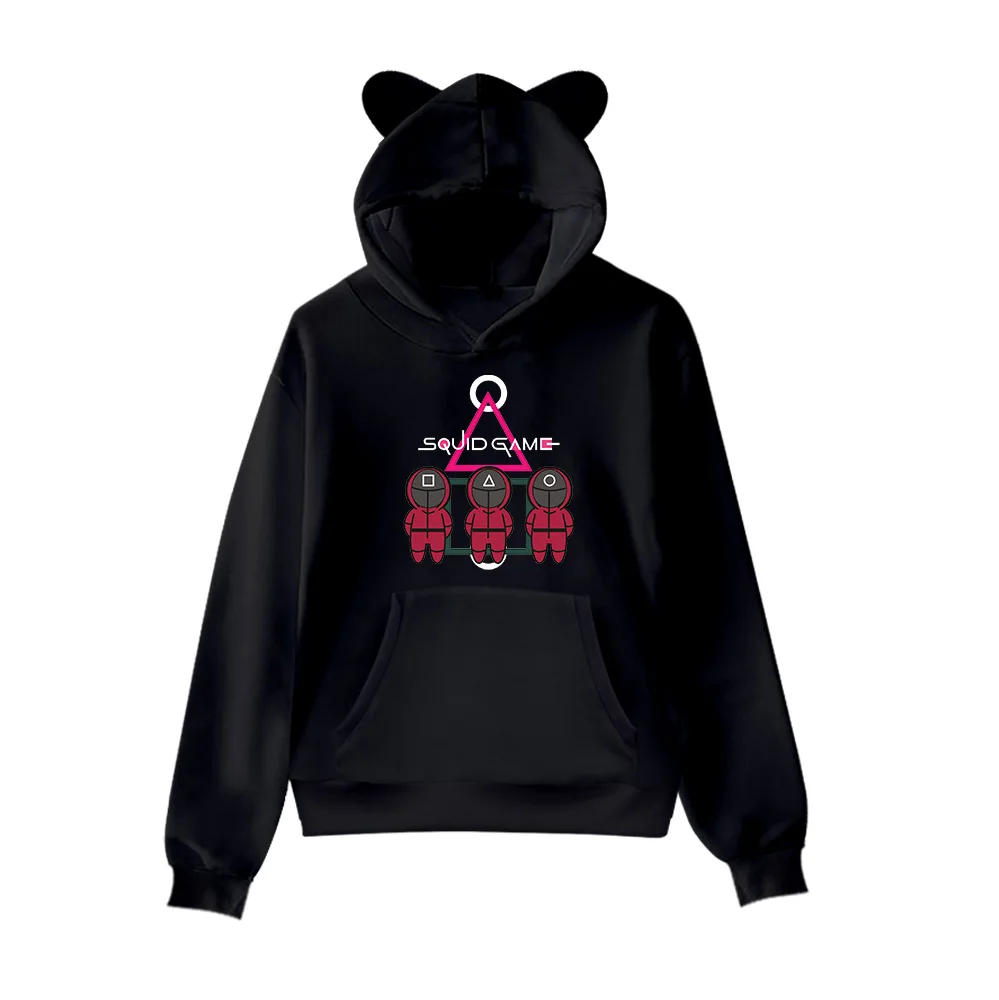 3-14 years Boy/girls Hoodies Squid Game costume Cat Ear Sweatshirts Print Squid Game cosplay 2D Hooded Children Sportswear
3-14 years Boy/girls Hoodies Squid Game costume Cat Ear Sweatshirts Print Squid Game cosplay 2D Hooded Children Sportswear