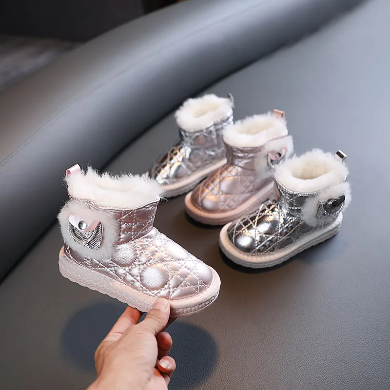 Winter Girls' Casual Warm Cotton Boots Princess Soft-soled Thick Snow Boots Children's Shoes
Winter Girls' Casual Warm Cotton Boots Princess Soft-soled Thick Snow Boots Children's Shoes