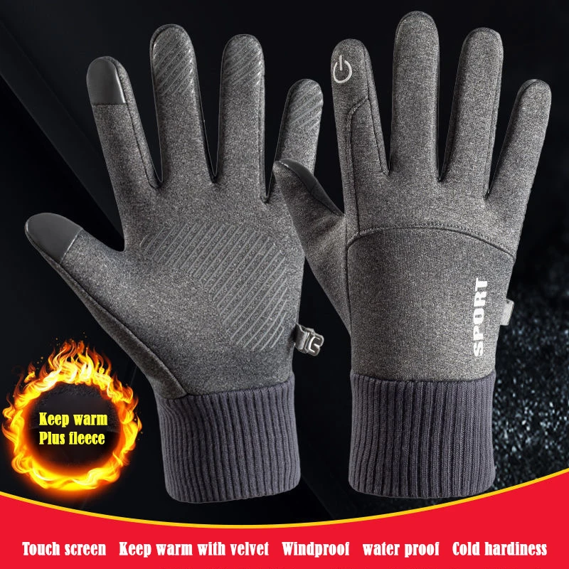 Plus Fleece Riding Gloves Non-slip Touch Screen Motorcycle Gloves Full Finger Bike Accessories 
Plus Fleece Riding Gloves Non-slip Touch Screen Motorcycle Gloves Full Finger Bike Accessories