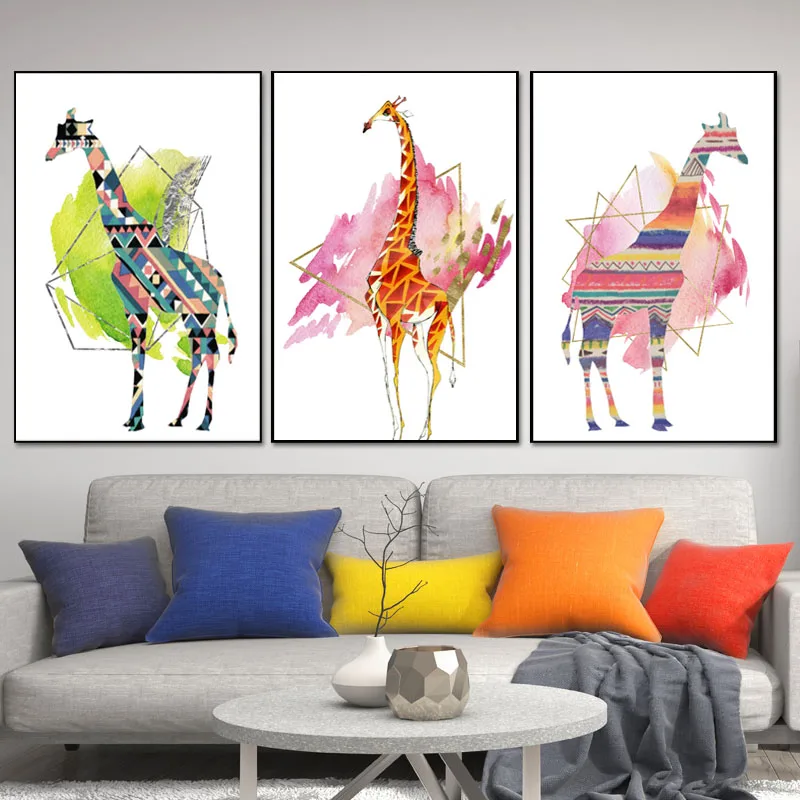 Nordic Colorful Watercolor Giraffe Posters And Prints Cartoon Animals Wall Art Canvas Paintings Pictures Living Room Home Decor
Nordic Colorful Watercolor Giraffe Posters And Prints Cartoon Animals Wall Art Canvas Paintings Pictures Living Room Home Decor