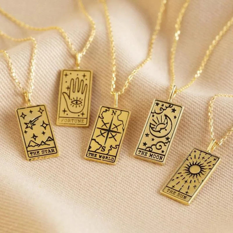 Tarot Card Pendant Necklace For Women Amulet Necklaces Moon Sun Couple Stainless Steel Pendant Necklace Birthday Jewelry Gifts
Tarot Card Pendant Necklace For Women Amulet Necklaces Moon Sun Couple Stainless Steel Pendant Necklace Birthday Jewelry Gifts