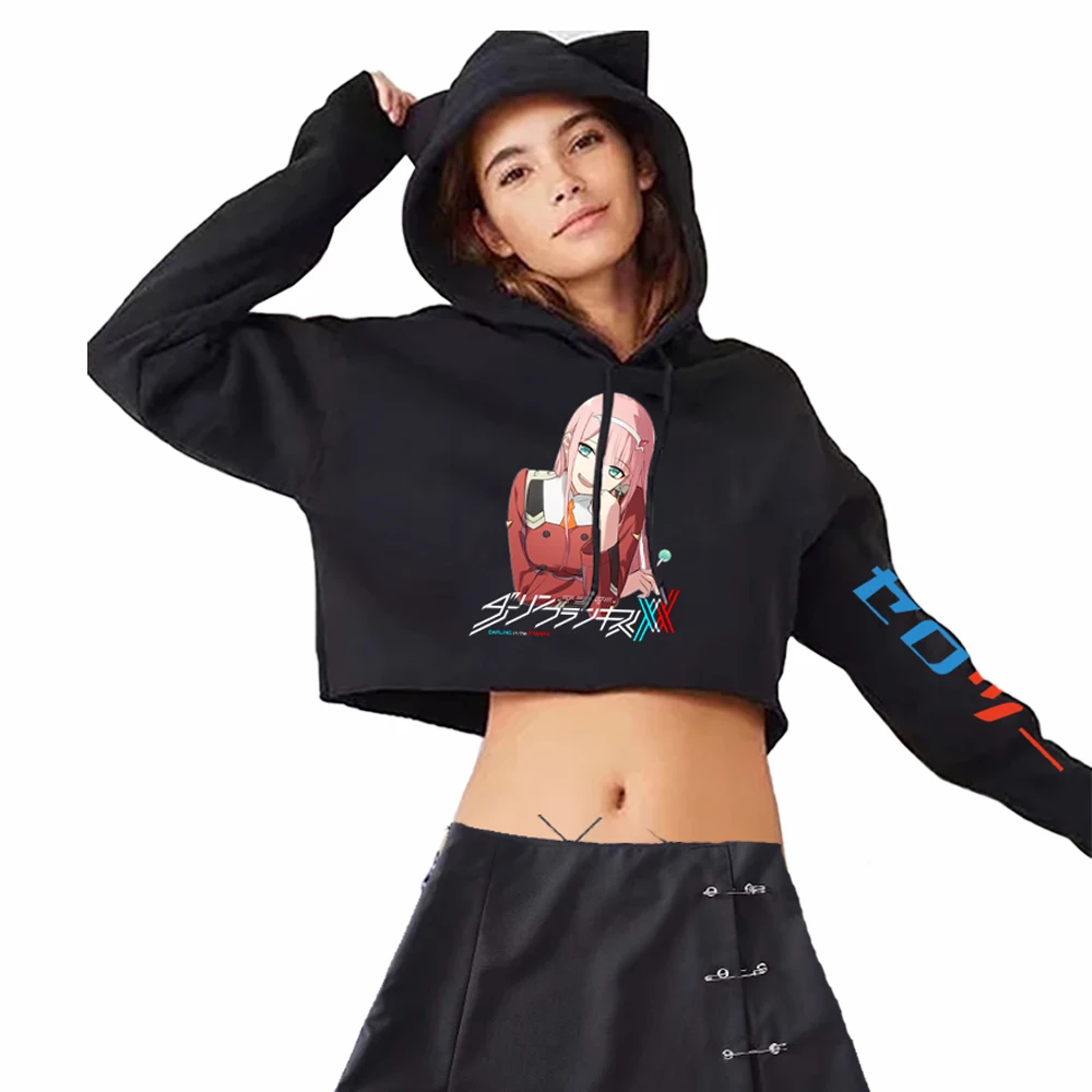 DARLING in the FRANXX Hoodie Cute Cat Ear Casual Long Sleeve Hoodie Pullovers Elegant Ladies Navel Sweatshirt Zero Two Hooded
DARLING in the FRANXX Hoodie Cute Cat Ear Casual Long Sleeve Hoodie Pullovers Elegant Ladies Navel Sweatshirt Zero Two Hooded