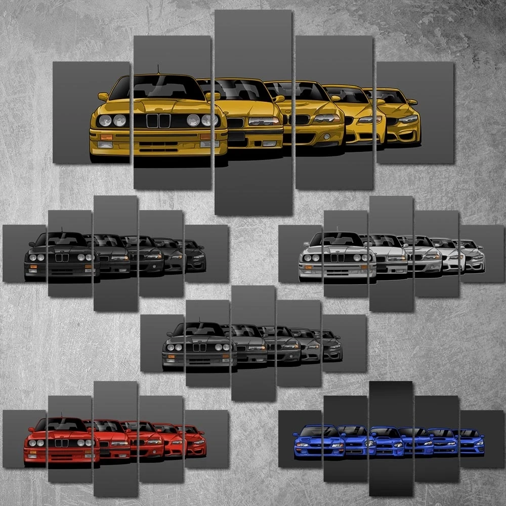 5 Pieces Cool Car Poster Modular Canvas Red, Blue Car Wall Art Picture Home Modern Living Room Decor Painting Frame Unique Gift
5 Pieces Cool Car Poster Modular Canvas Red, Blue Car Wall Art Picture Home Modern Living Room Decor Painting Frame Unique Gift
