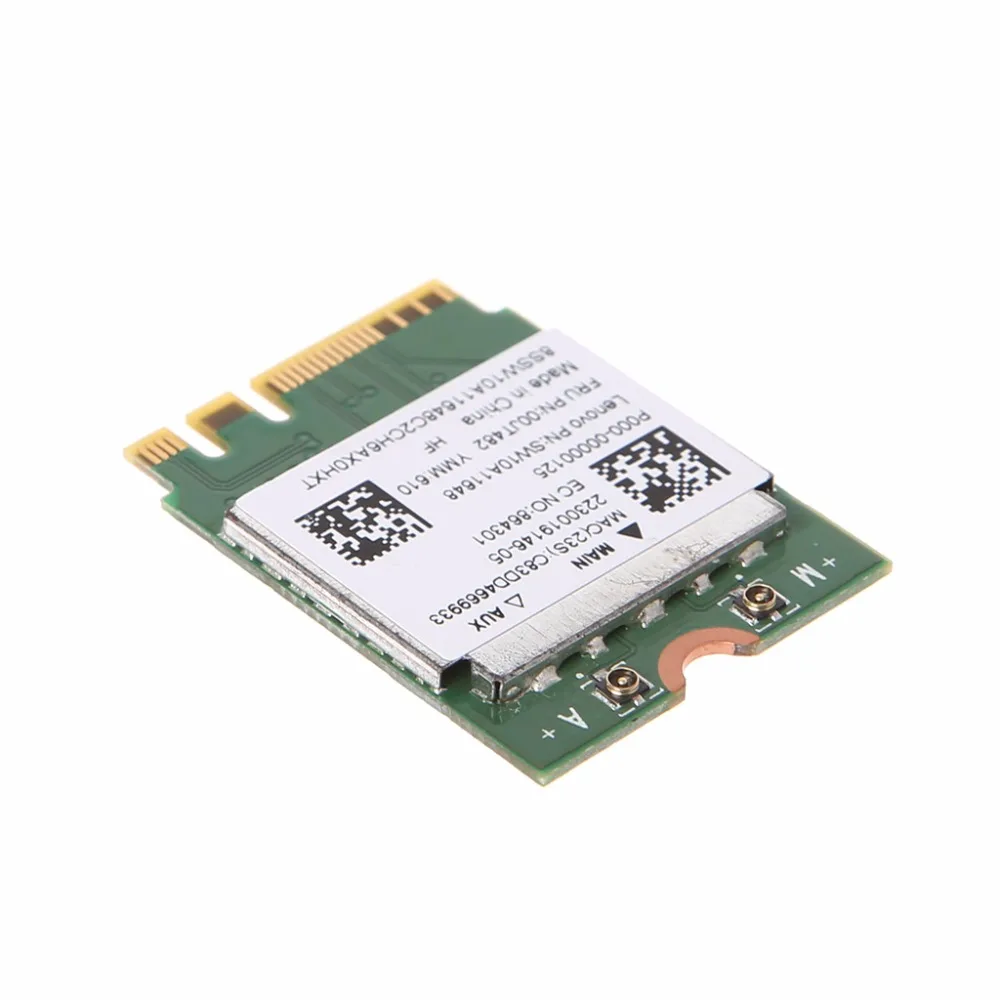 New Dual Bands 2.4+5GHz 433M Bluetooth V4.0 M.2 Wifi WLAN 802.11ac Wireless Combo Card For Realtek RTL8821AE Au06 19
New Dual Bands 2.4+5GHz 433M Bluetooth V4.0 M.2 Wifi WLAN 802.11ac Wireless Combo Card For Realtek RTL8821AE Au06 19