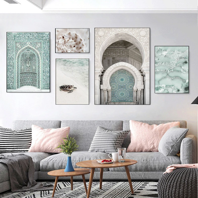 Мусульманская Марокканская галерея синяя стена Лето морской пейзаж Искусство холст живопись современный постер печать картины для гостин...
Мусульманская Марокканская галерея синяя стена Лето морской пейзаж Искусство холст живопись современный постер печать картины для гостин...