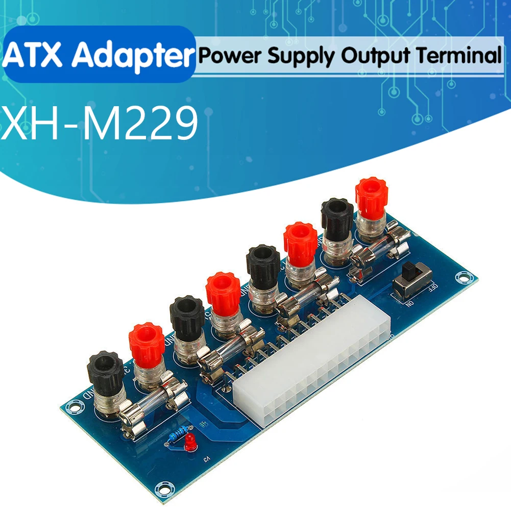 XH-M229 Desktop PC Chassis Power ATX Transfer to Adapter Board Power Supply 24Pin Output Terminal Module Circuit Outlet Module
XH-M229 Desktop PC Chassis Power ATX Transfer to Adapter Board Power Supply 24Pin Output Terminal Module Circuit Outlet Module