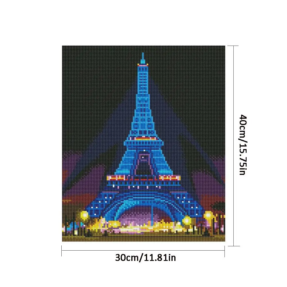 DIY Diamond Painting with LED Lights Creative Christmas Gift Eiffel Tower Decorative Painting for Home Living Room Bedroom Decor
DIY Diamond Painting with LED Lights Creative Christmas Gift Eiffel Tower Decorative Painting for Home Living Room Bedroom Decor