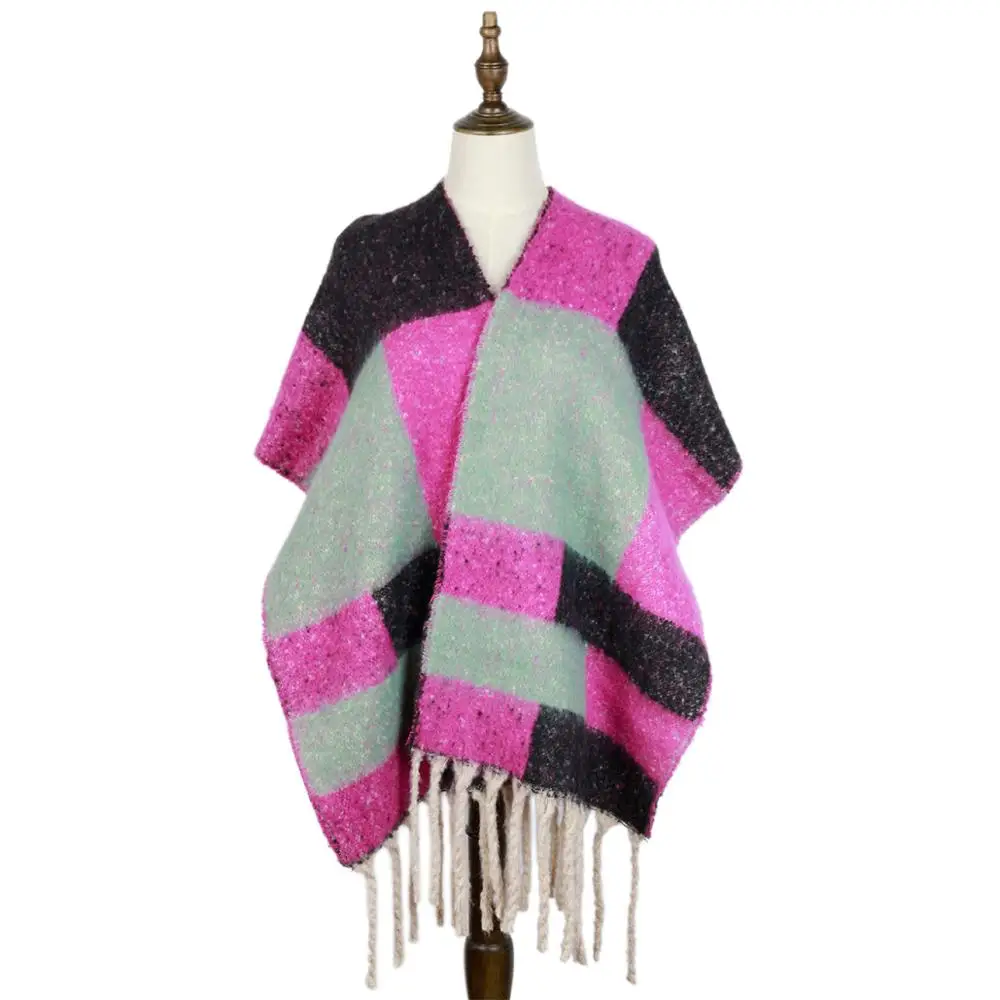 Winter Loop Yarn Shawl Women Echarpes Plaid Wraps Long Tassel Christmas Gifts Warm Thick
Winter Loop Yarn Shawl Women Echarpes Plaid Wraps Long Tassel Christmas Gifts Warm Thick