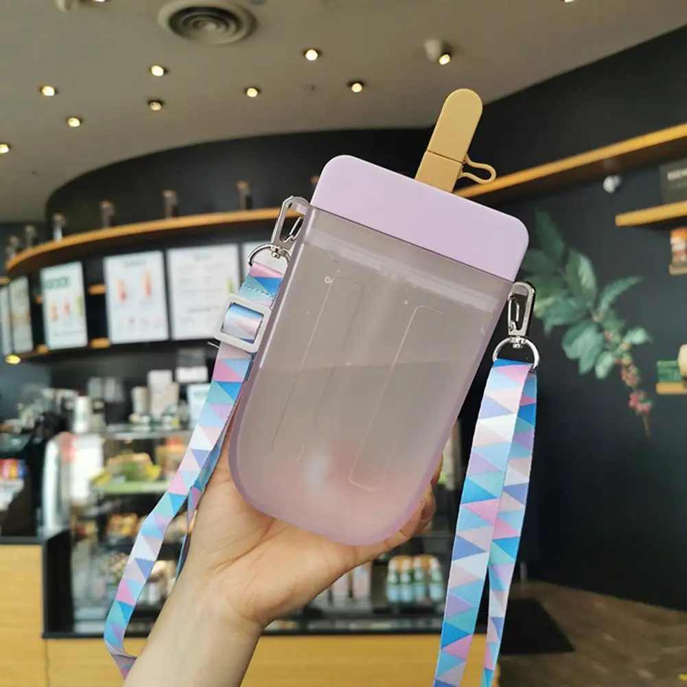 Cute Straw Cup New Plastic Popsicle Water Bottle Outdoor Transparent Juice Drinking Cup Creative Student
Cute Straw Cup New Plastic Popsicle Water Bottle Outdoor Transparent Juice Drinking Cup Creative Student