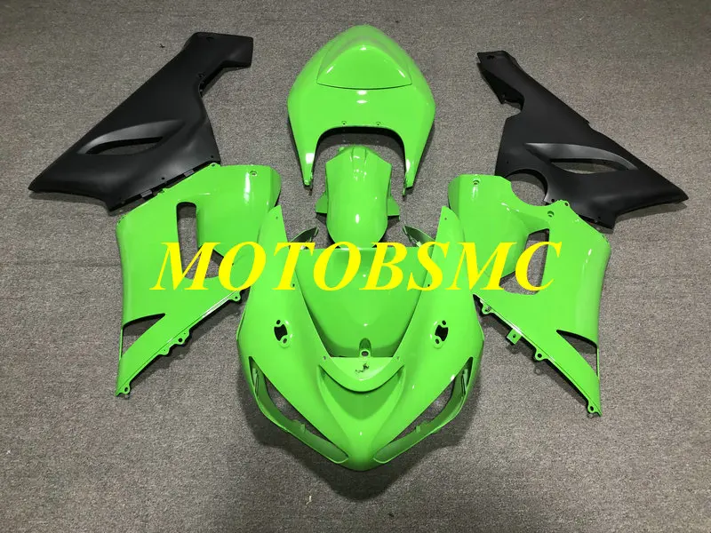 Комплект обтекателей под давлением для KAWASAKI Ninja ZX6R 636 05 06 ZX 6R 2005 2006 ABS зеленый