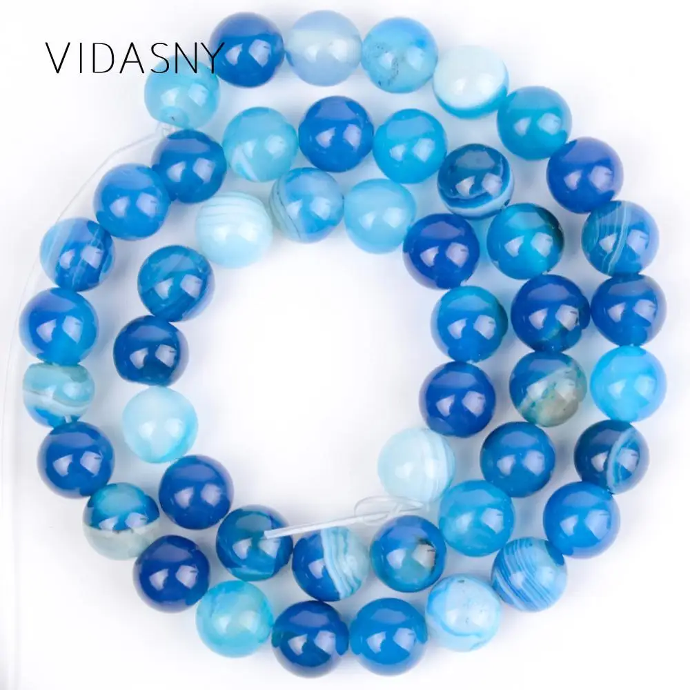 Blue Stripe Agates Natural Spacer Stone Beads For Jewelry Making Diy Bracelet Necklace Pendant 4/6/8/10/12mm Round Beads 15inch
Blue Stripe Agates Natural Spacer Stone Beads For Jewelry Making Diy Bracelet Necklace Pendant 4/6/8/10/12mm Round Beads 15inch