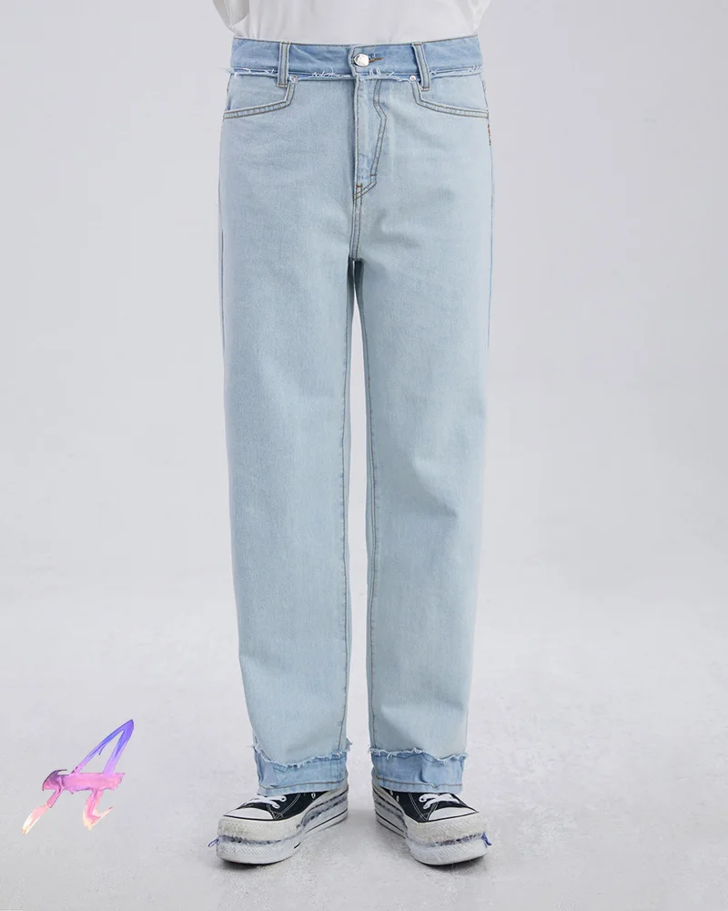 Oversize Ader Error Jeans High Quality Washed White Stitching Double Trousers Raw Edge Denim Pants Adererror Men's Women's Jeans
Oversize Ader Error Jeans High Quality Washed White Stitching Double Trousers Raw Edge Denim Pants Adererror Men's Women's Jeans