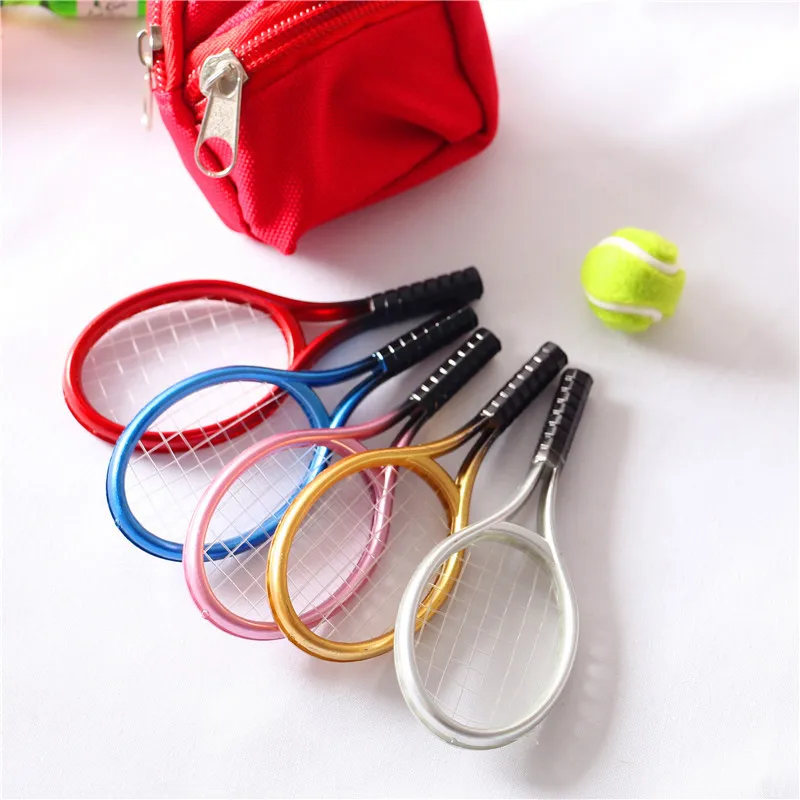 Doll house mini scene accessories simulation sports goods tennis racket model set children's birthday gif | Игрушки и хобби