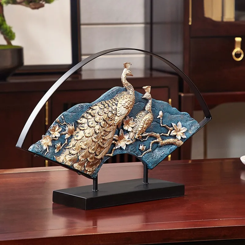 51CM NEW CHINESE LUCKY PEACOCKS ART SCULPTURE ANIMALS FAN SHAPED FIGURINES RESIN CRAFTS DESKTOP DECORATIONS FOR HOME R3950
51CM NEW CHINESE LUCKY PEACOCKS ART SCULPTURE ANIMALS FAN SHAPED FIGURINES RESIN CRAFTS DESKTOP DECORATIONS FOR HOME R3950
