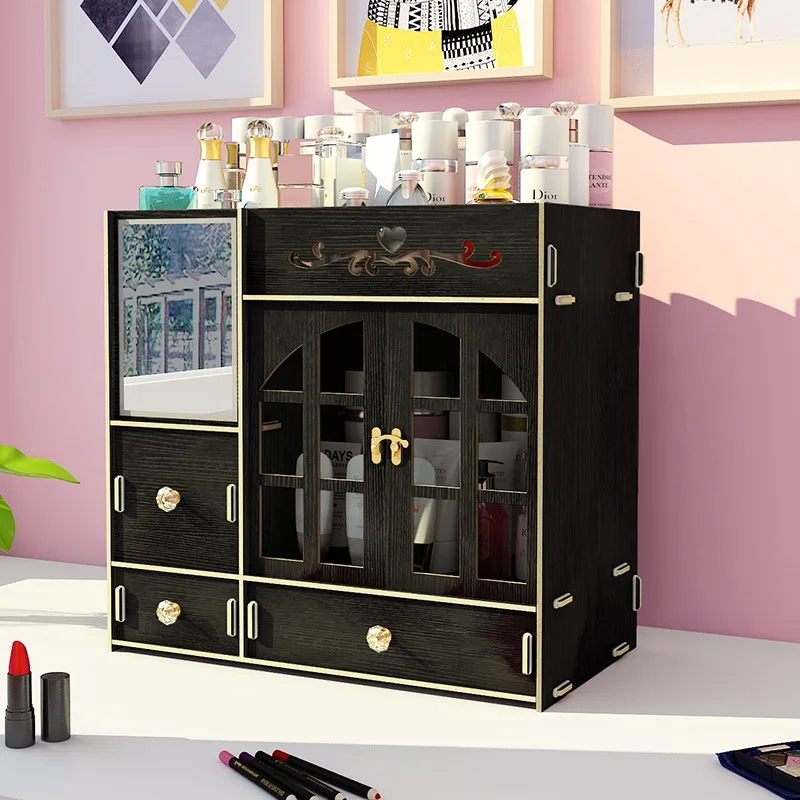 Dormitory cosmetics storage box shelf desktop drawer type large capacity dresser skin care storage organizer make up organizer
Dormitory cosmetics storage box shelf desktop drawer type large capacity dresser skin care storage organizer make up organizer