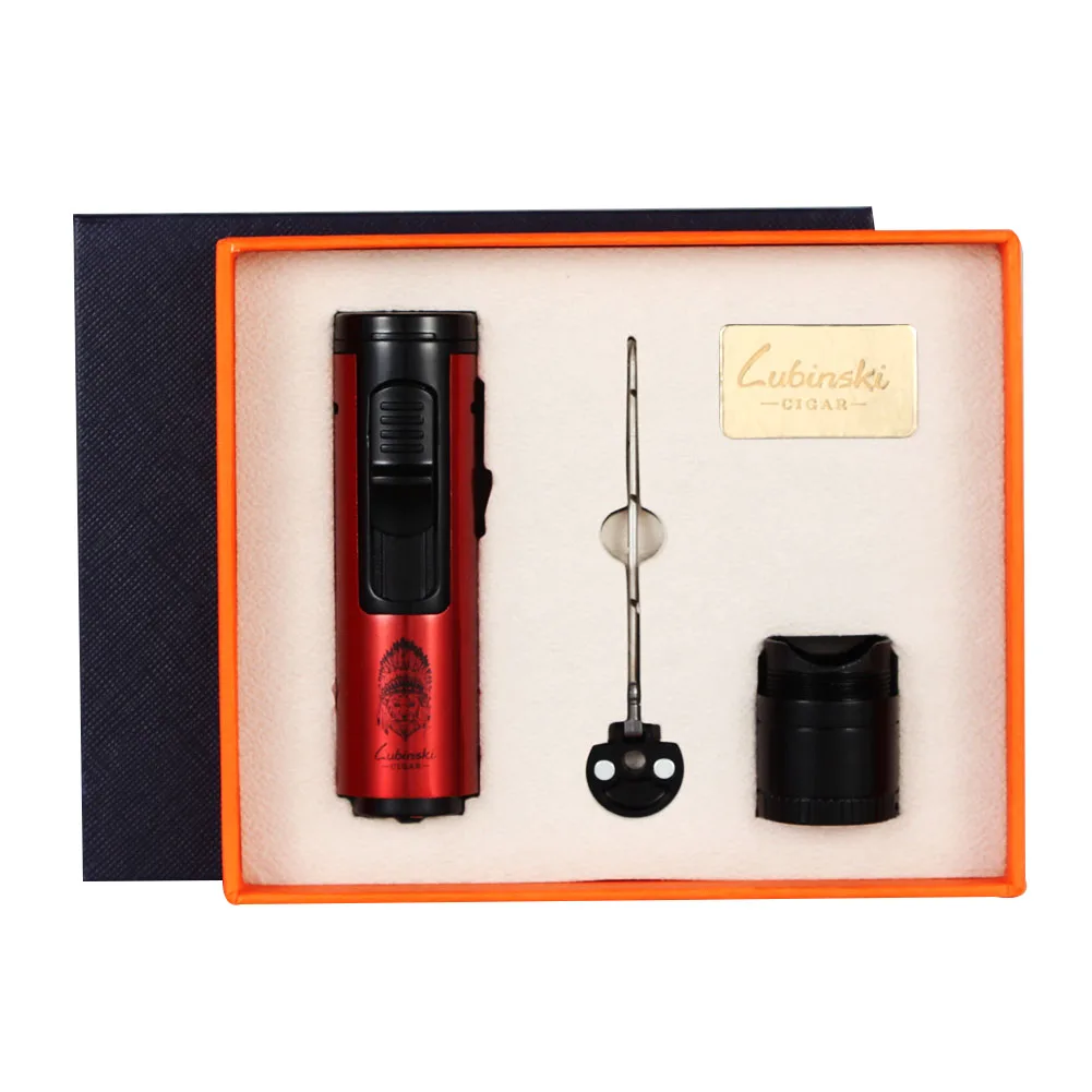 LUBINSKI 1 Torch Jet Cigar Lighter Holder Needles Set Pocket Cigar Stand Holder Sharp Cigars Pass Needle Smoking Tool
LUBINSKI 1 Torch Jet Cigar Lighter Holder Needles Set Pocket Cigar Stand Holder Sharp Cigars Pass Needle Smoking Tool