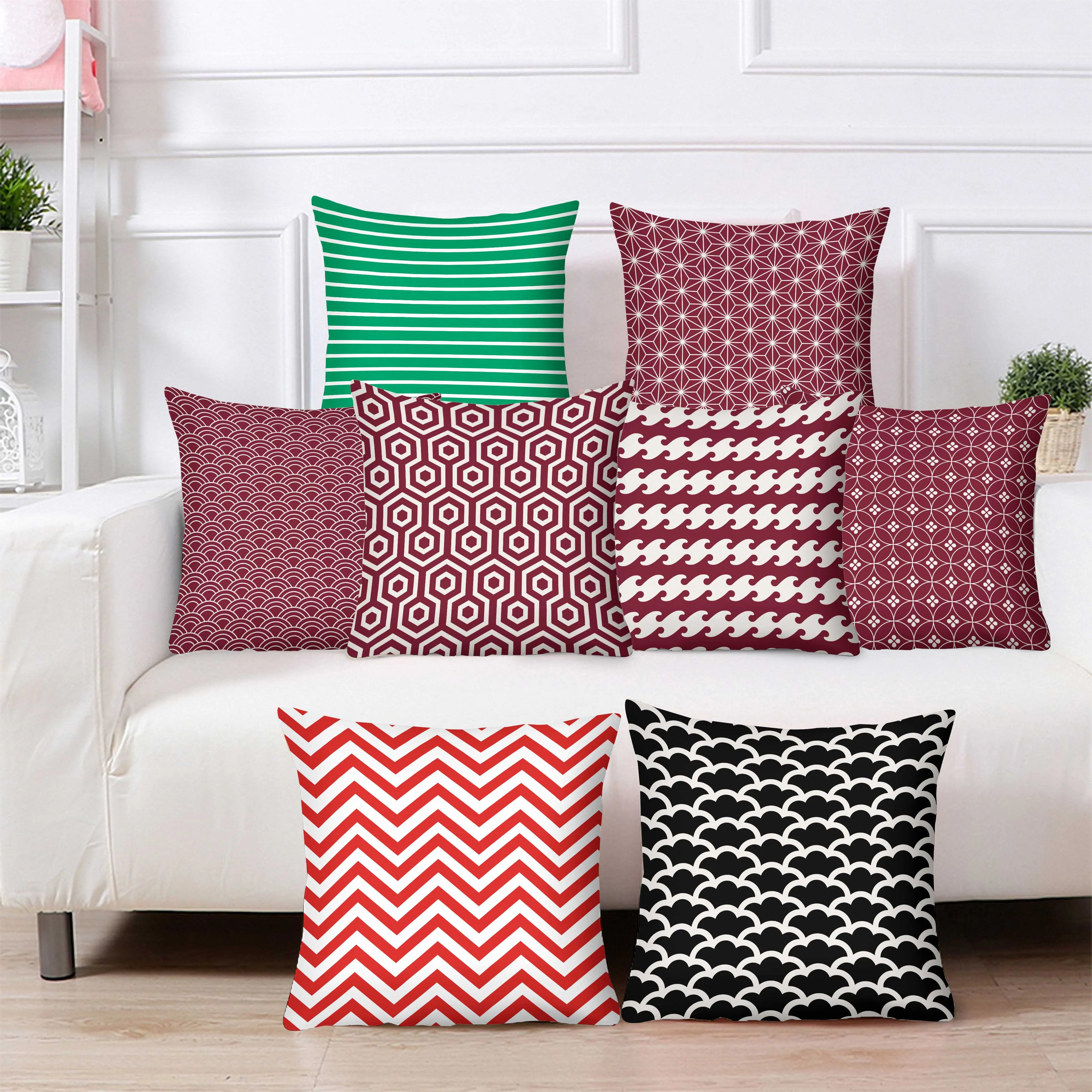 Наволочка с геометрическим рисунком, декоративный чехол для подушки с цветными линиями, 45 х45 см, для украшения дома 
Наволочка с геометрическим рисунком, декоративный чехол для подушки с цветными линиями, 45 х45 см, для украшения дома