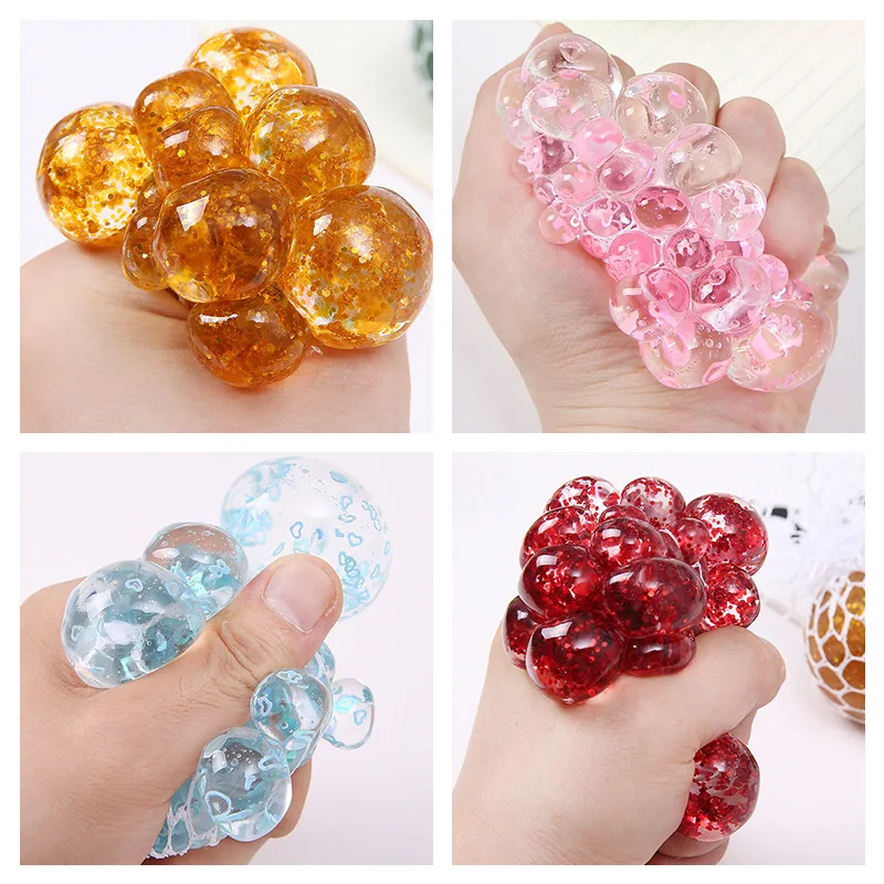Decompression Vent Grape Ball Hand Pinch Squeeze Decompression Artifact Colorful Bead Net Cloth Creative Toy
Decompression Vent Grape Ball Hand Pinch Squeeze Decompression Artifact Colorful Bead Net Cloth Creative Toy