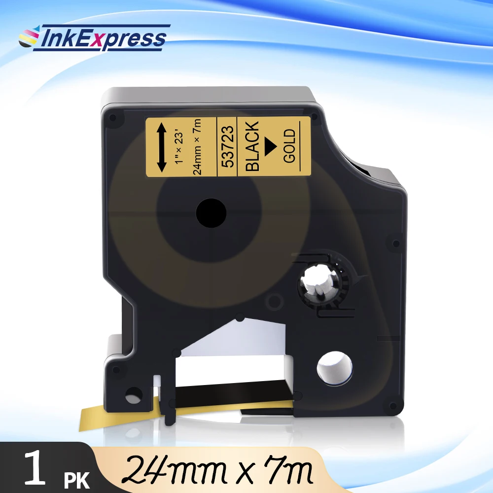 Черный на золотой этикетке кассета для DYMO D1 Tape 53723 картридж для печати этикеток лента принтера 24 мм для DYMO LabelWriter 450 DUO этикеток
Черный на золотой этикетке кассета для DYMO D1 Tape 53723 картридж для печати этикеток лента принтера 24 мм для DYMO LabelWriter 450 DUO этикеток