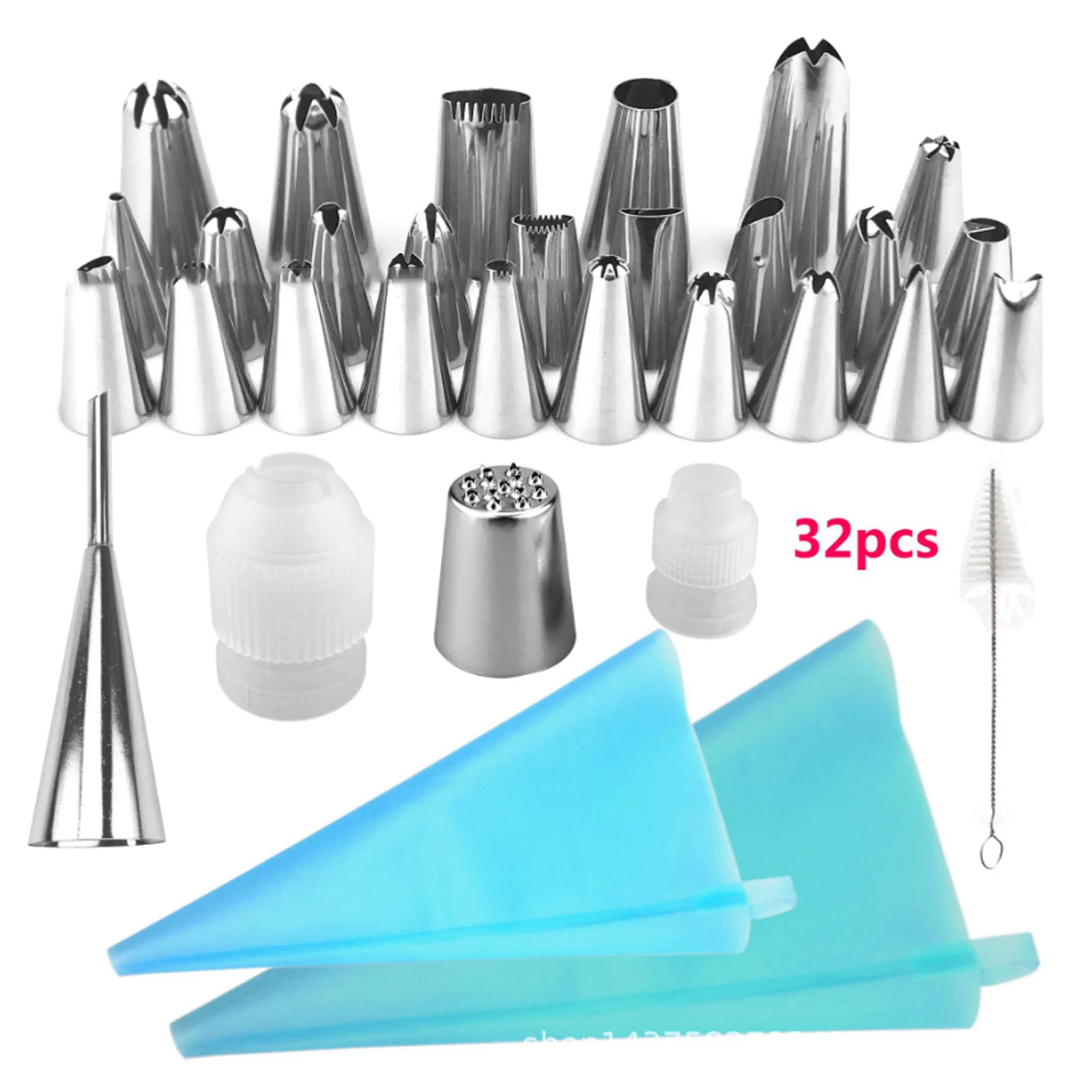 32/106/112PCS Cake Decorating Tip Sets Pastry Bag Confectionery Accessories Nozzle Stainless Cream Cake Baking Tools
32/106/112PCS Cake Decorating Tip Sets Pastry Bag Confectionery Accessories Nozzle Stainless Cream Cake Baking Tools