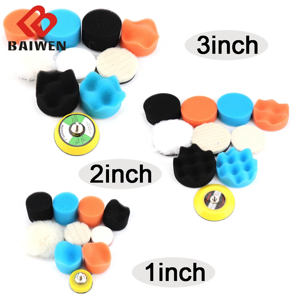 30PC 1/2/3inchPolishing Waxing Buffing Pad Kit Sponge Wool Wheel Car Cleaning Removes Scratches Beauty Rotating Tool Accessories
30PC 1/2/3inchPolishing Waxing Buffing Pad Kit Sponge Wool Wheel Car Cleaning Removes Scratches Beauty Rotating Tool Accessories