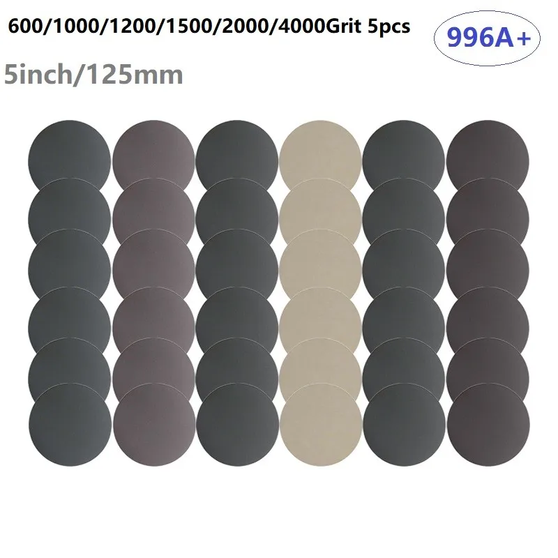 30Pcs 996A+ 5in Wet/Dry Sanding Discs 5 Inch Hook & Loop Sandpaper 600-4000Grit For Automobiles Artificial Stone Furniture
30Pcs 996A+ 5in Wet/Dry Sanding Discs 5 Inch Hook & Loop Sandpaper 600-4000Grit For Automobiles Artificial Stone Furniture