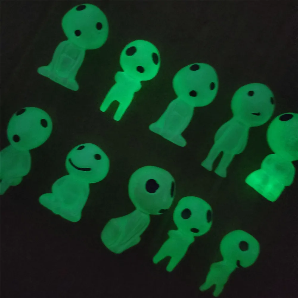 Kodama Tree Spirit Princess Mononoke Mini Action Figure Glow In Dark Luminous Elf Tree Dolls Cartoon Figurines Mini Toys
Kodama Tree Spirit Princess Mononoke Mini Action Figure Glow In Dark Luminous Elf Tree Dolls Cartoon Figurines Mini Toys