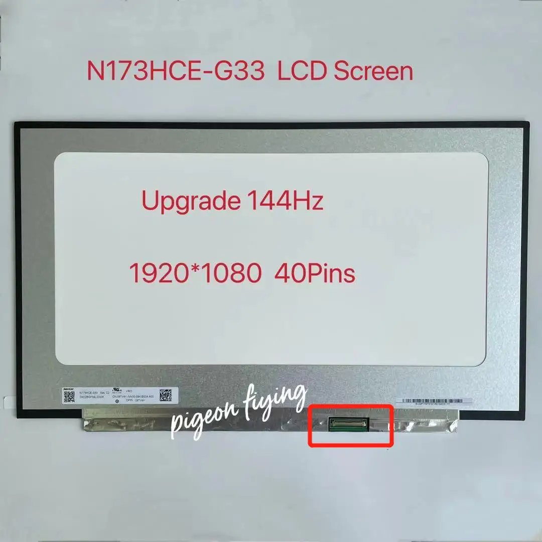 Оригинальный экран 17 3 дюйма матрица ноутбука N173HCE-G33 ЖК-экран 40-контактный FHD 144 x 72%