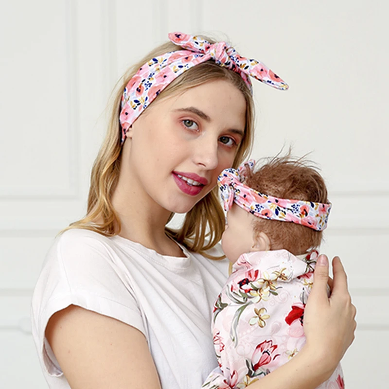 Mom and Baby Lovely Handmade Knotted Striped Headband Fashion Leopard Print Bunny Ears Elastic Hairband Infant Hair Accessories
Mom and Baby Lovely Handmade Knotted Striped Headband Fashion Leopard Print Bunny Ears Elastic Hairband Infant Hair Accessories