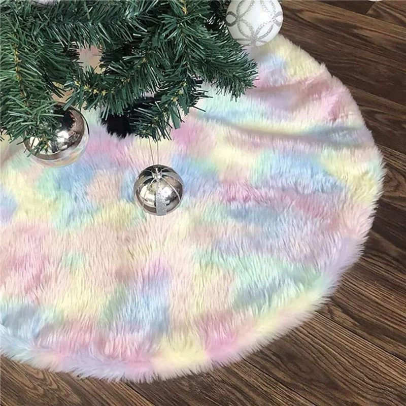 Christmas Tree Skirt Colorful Plush Rainbow Tree Skirt Christmas Tree Skirt Christmas Decoration for Christmas Crafts
Christmas Tree Skirt Colorful Plush Rainbow Tree Skirt Christmas Tree Skirt Christmas Decoration for Christmas Crafts