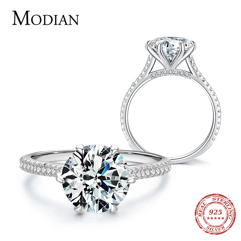 Modian Clear 3ct CZ Stone Ring Classic Real 925 Sterling Silver Crown Rings for Women Wedding Engagement Statement Fine Jewelry
Modian Clear 3ct CZ Stone Ring Classic Real 925 Sterling Silver Crown Rings for Women Wedding Engagement Statement Fine Jewelry