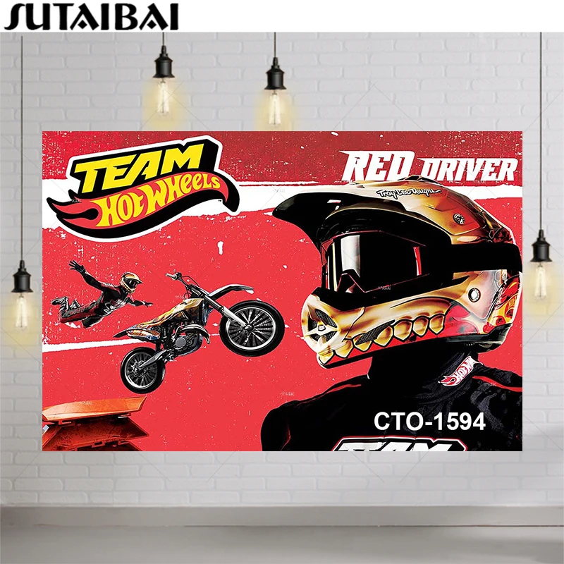 Motorcycle Racing Car Hot Motor Wheels Motorcross Match Team Backdrop Boy Birthday Party Photography Studio Photo Background
Motorcycle Racing Car Hot Motor Wheels Motorcross Match Team Backdrop Boy Birthday Party Photography Studio Photo Background