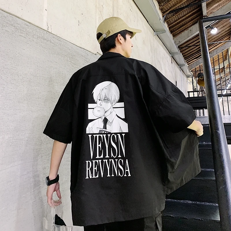 2019 Summer Men's Cartoon Printing Lovers Work Clothes Short Sleeve Shirt And Shorts Sportswear Suit Set Male Tracksuits M-2XL
2019 Summer Men's Cartoon Printing Lovers Work Clothes Short Sleeve Shirt And Shorts Sportswear Suit Set Male Tracksuits M-2XL