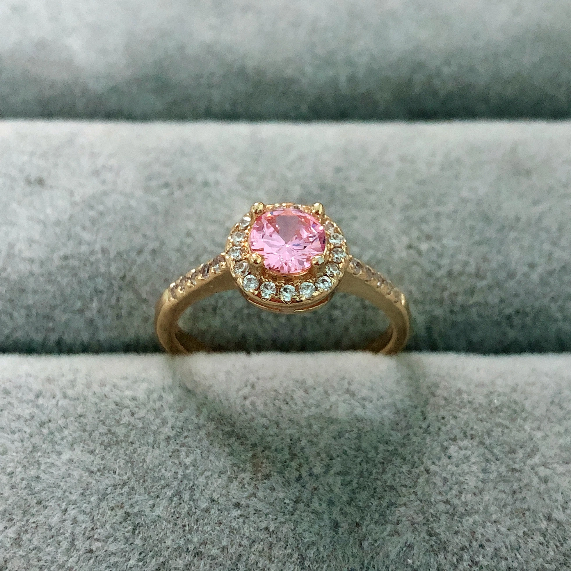 Lovely Pink Cubic Zirconia Round Rings For Women Girls Gold Color Classic Ring Wholesale
Lovely Pink Cubic Zirconia Round Rings For Women Girls Gold Color Classic Ring Wholesale